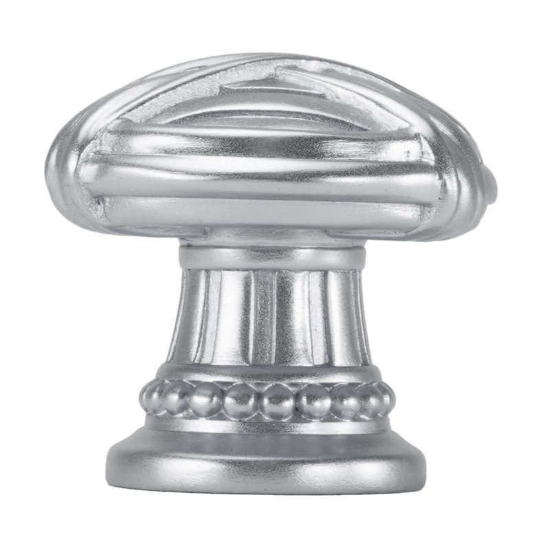 edgar berebi berkley knob in matte black plate, Satin Nickel