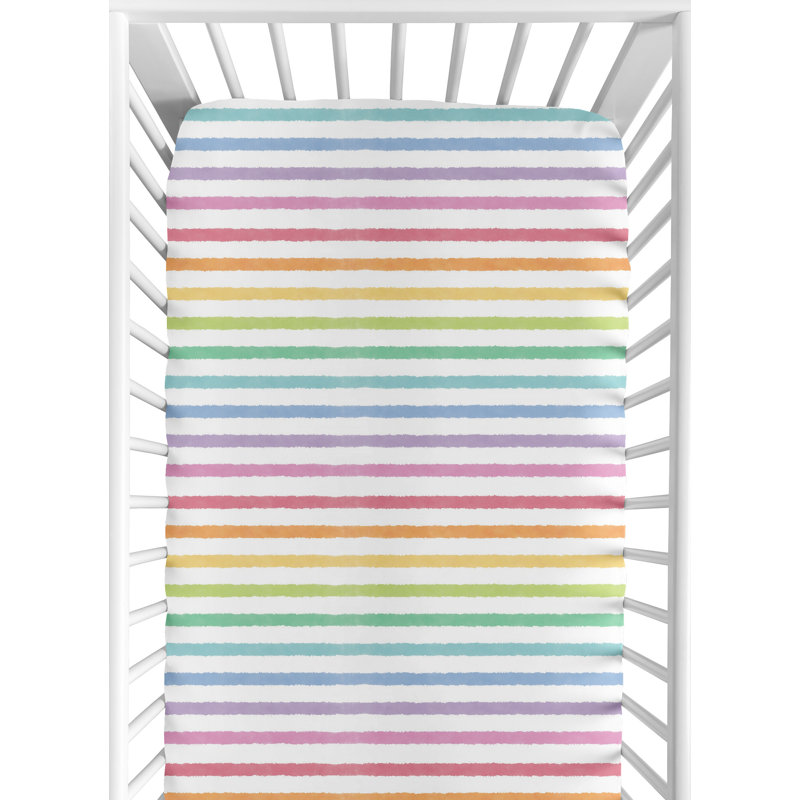 Drap-housse pour lit de bébé Rainbow