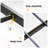  Farmhouse King Bed Frame With LED Storage Bookcase Headboard & Charging Station, Black-1799709057-1799709082