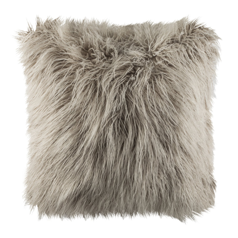 Reversible Throw Pillow, Gray