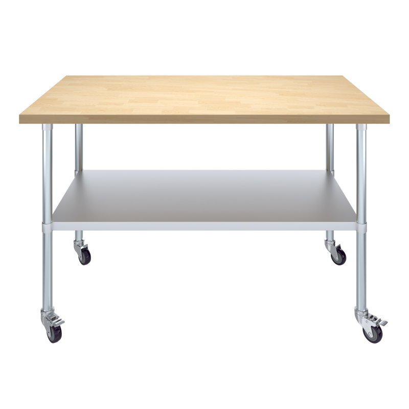 Tables de travail en bois Amgood H 38 po, 38 po x L 60 po x P 30 po