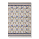 Turn Key Geometric Area Rug in Ivory/Beige/Blue