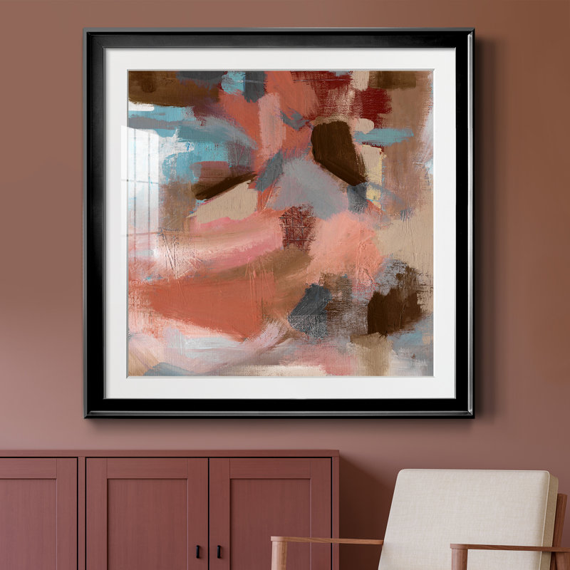 Terra Nova - peinture encadrée, H 30,5 po x l 30,5 po x P 1,5 po, Papier encadré noir