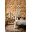 Papier peint floral, fond décoratif ocre botanique-326558291