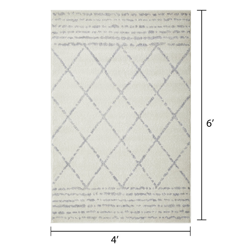 Tapis crème Christine Bennita, Rectangle 4 pi x 6 pi