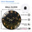 Horloge murale en verre 12 po