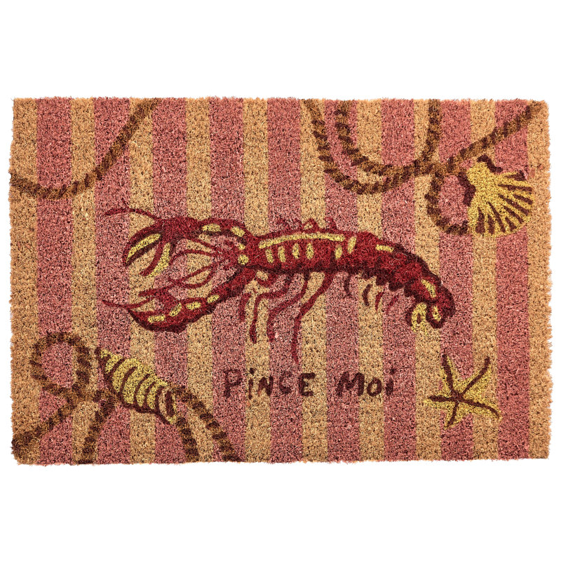 SURIGAO Non-Slip Striped and Abstract Doormat