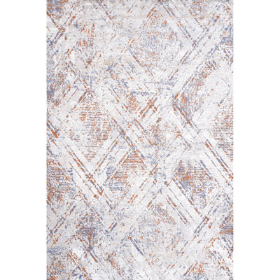 8X10 Beige Area Rug Loom & - Easy To Clean, Stain , Non-Shedding For Living Room, Bedroom Long-Lasting, Dining