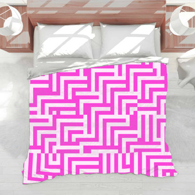 Maze Geometric Pattern Comforter