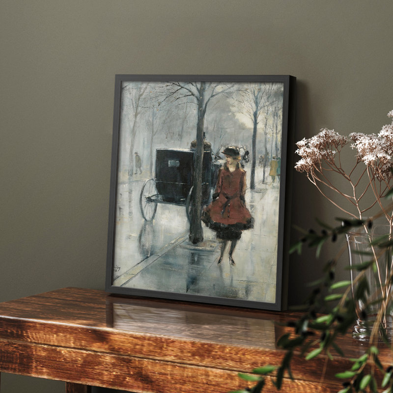 Vintage Animal Print XLVI - impression encadrée, Noir, H 14 po x l 11 po