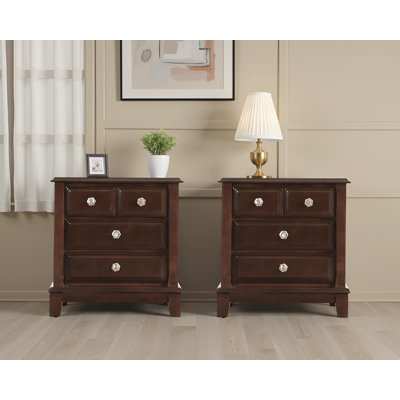 Halmstad Cappuccino Night Stand Set Of 2