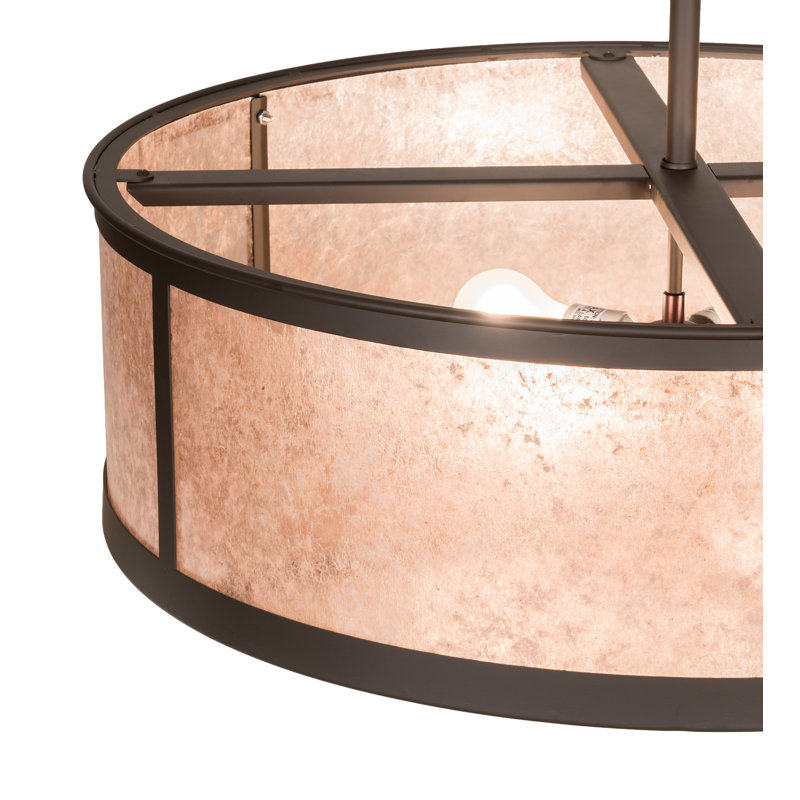 Lustre géométrique unique à 4 lumières