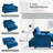 3-In-1 Multi-Functional Velvet Sleeper Couch Pull-Out Bed
