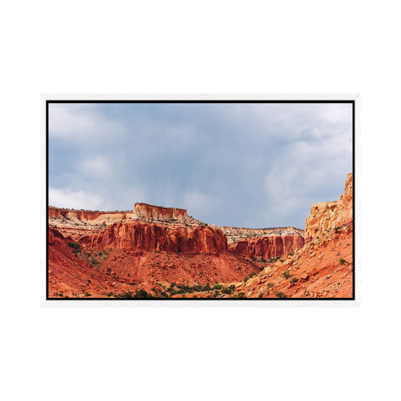 Abiquiu III by Bethany Young - Print on Canvas, 101.6cm H x 152.4cm W x 3.81cm D, White Framed