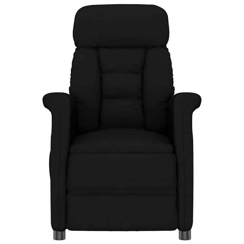 vidaXL Armchair Micro Fiber Modern Contemporary Seating Living Room Decorative, Black Fabric