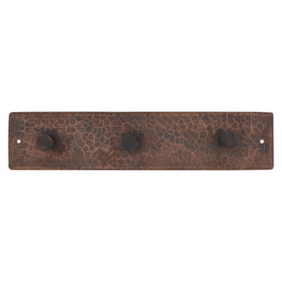 Hammered Copper Triple Robe/Towel Hook