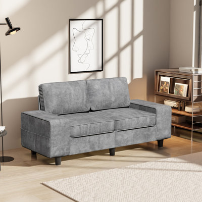 Upholstered Sofa with Storage