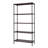 TRINITY Dark Bronze 5-Tier Steel Slat Shelving Unit (36 in. W x 72 in. H x 14 in. D)