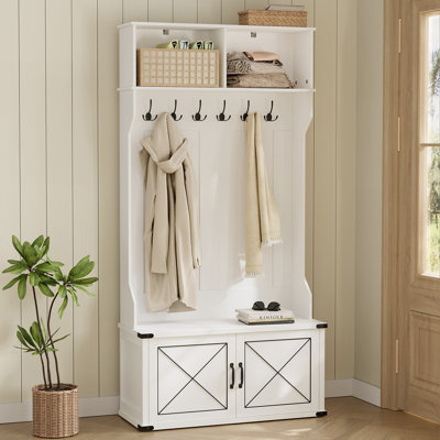 Thirza Hall Tree 39.4'' Wide with Shoe Storage