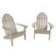 Ensemble de deux chaises Adirondack en plastique recyclé Hintz Essential-120199290