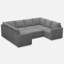 Canapé modulaire en chenille Seybert-1470483918