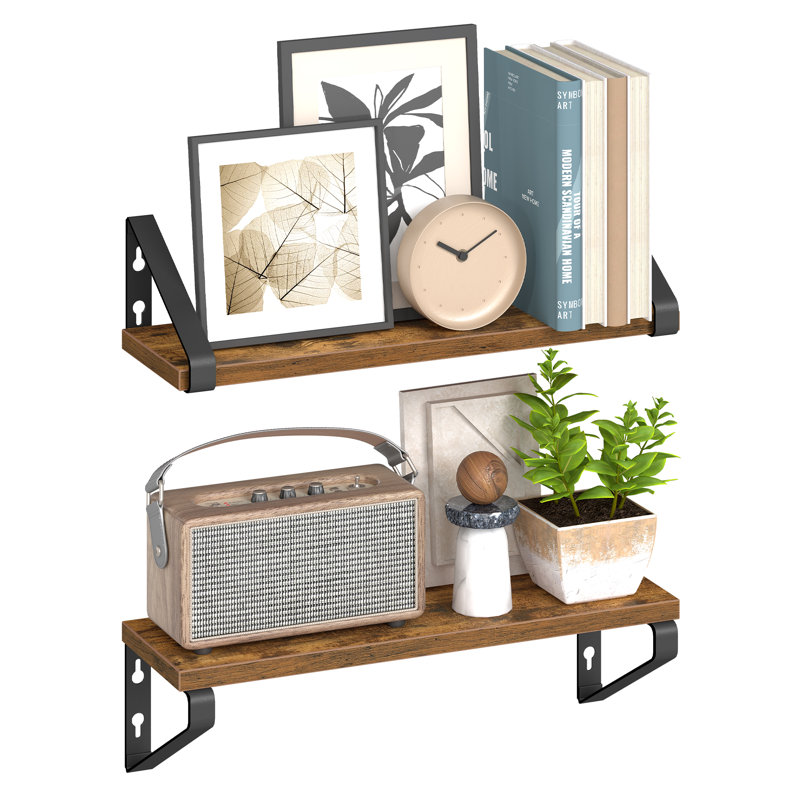 2 Piece Bracket Shelf, 11.2cm H x 40cm W x 12.7cm D