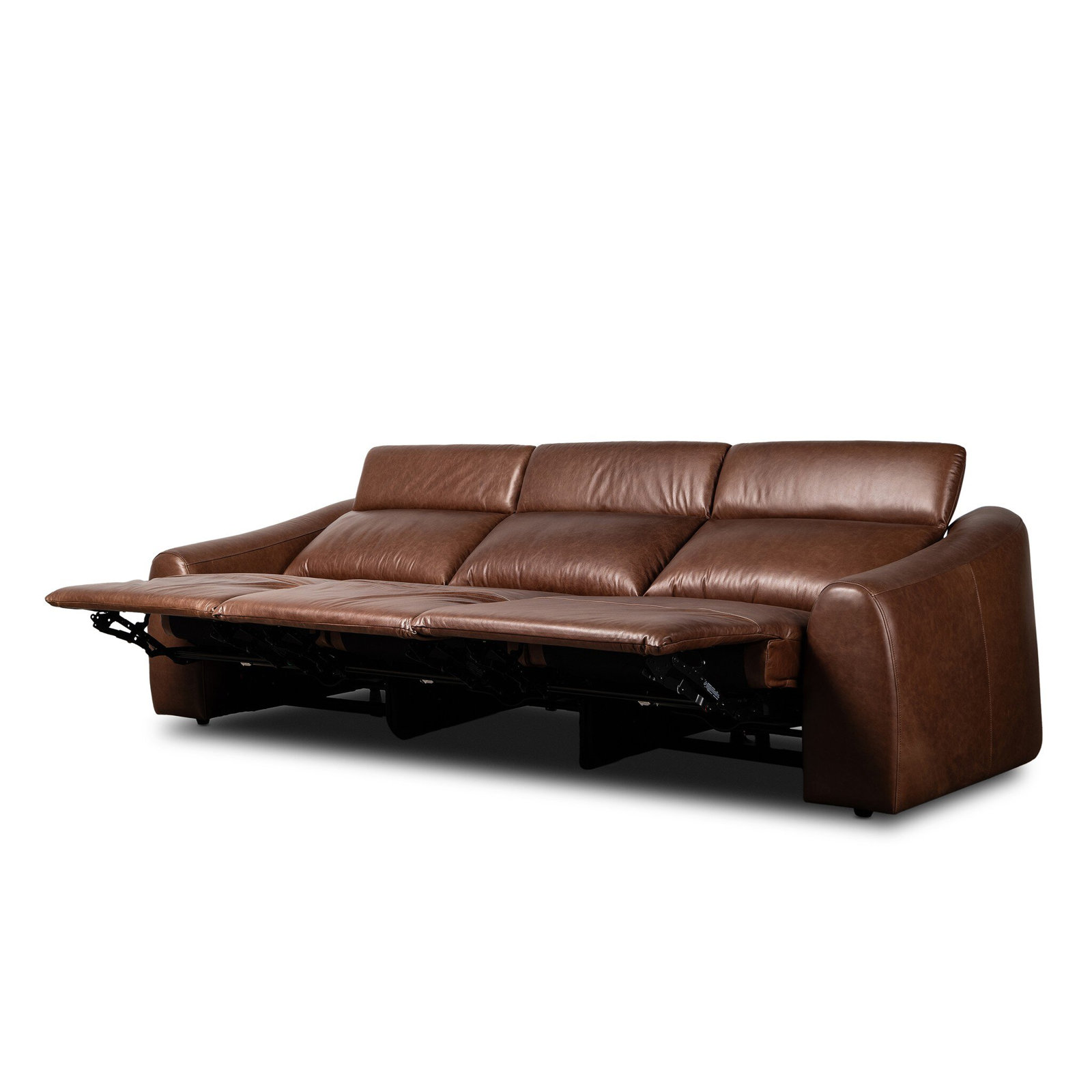Alconbury 116'' Upholstered Sofa, Sonoma Coco Top Grain Leather