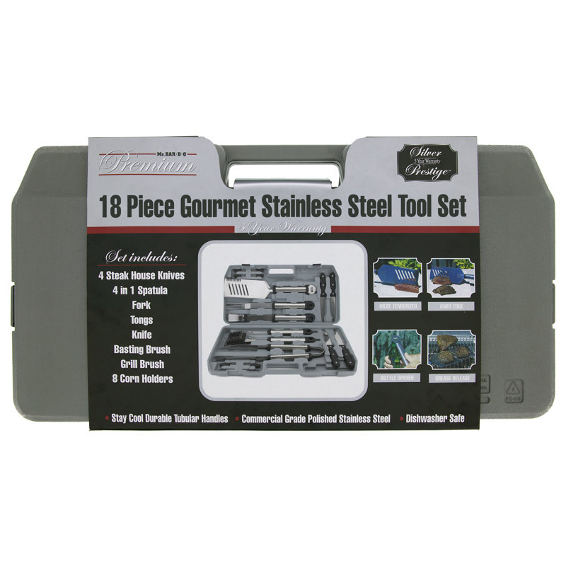 Stainless Steel Grilling Tool Set