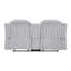 Ensemble de 2 fauteuils inclinables gris clair et gris clair