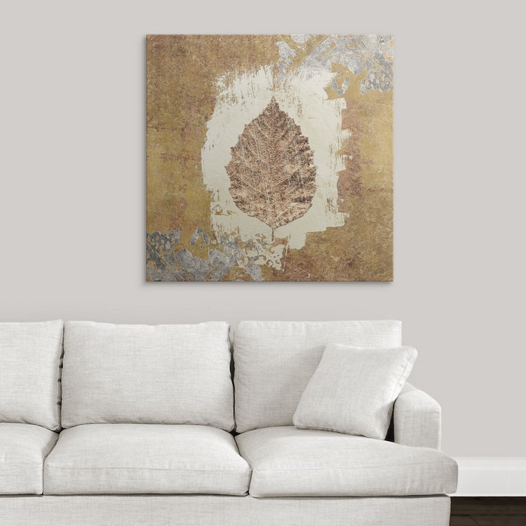 « vi » avery tillmon, impression Gilded Leaf, H 35 po x l 35 po x P 1,5 po, Toile