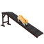 Rampe anti-dérapante pour chien et chiot brun, antidérapante, 74 po x 16 po x 25 po
