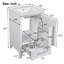 Meuble-lavabo moderne de 20 pouces avec lavabo en céramique-705099526