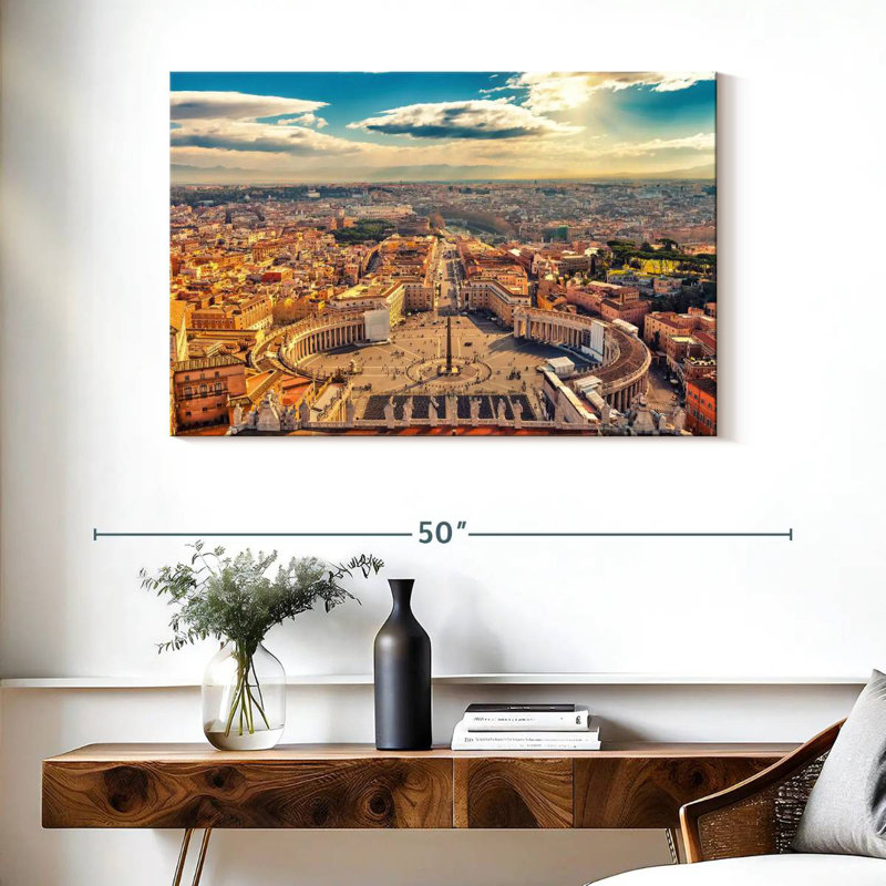 Sireci Sunny St. Peter's Square, 26" H x 39" W