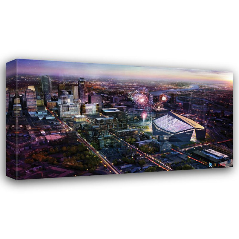 U.S. Bank Stadium, 27" H x 48" W