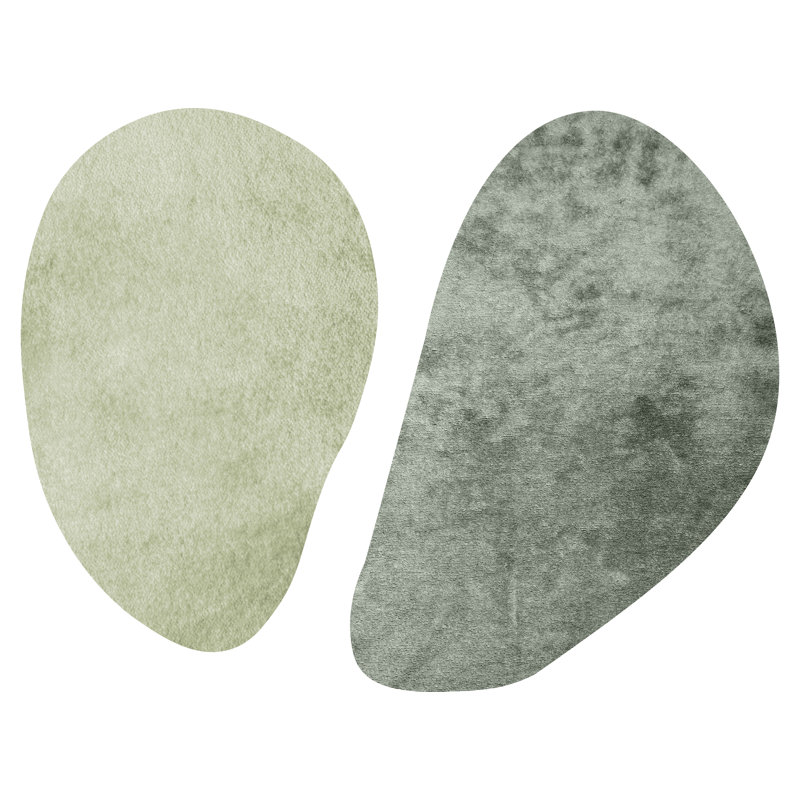 Royanna Vinyl Machine Printed Area Rug, Rectangle 5'8.5" x 7'1"