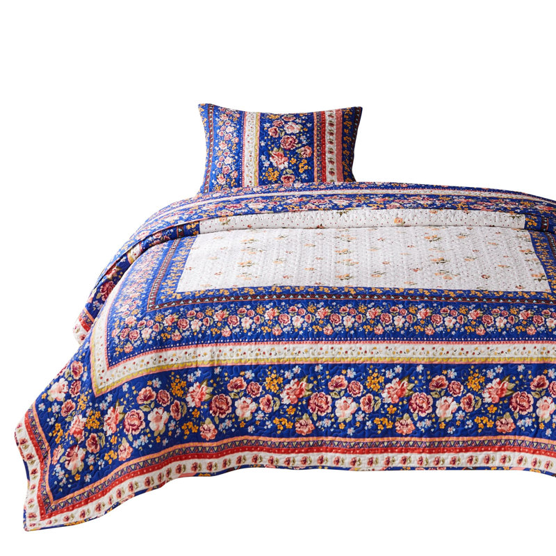 Ensemble de courtepointe en microfibre Loir, Courtepointe simple + 1 taie décorative standard