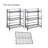 Edwin 81.5"W Adjustable Folding Metal Shelving Unit-91084315