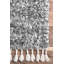 Tapis gris à poils longs tissé à la machine Kinard-1143606596