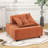 Modular Sectional Single Sofa, Armless Chair with Removable Back Cushion