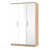 White Gloss/Bardolino Oak