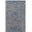 Tapis bleu en laine / coton touffeté à la main Teressa-1675419902