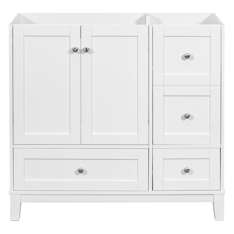 [Cabinet seulement] Meuble-lavabo de 36 po (lavabo non inclus), Blanc