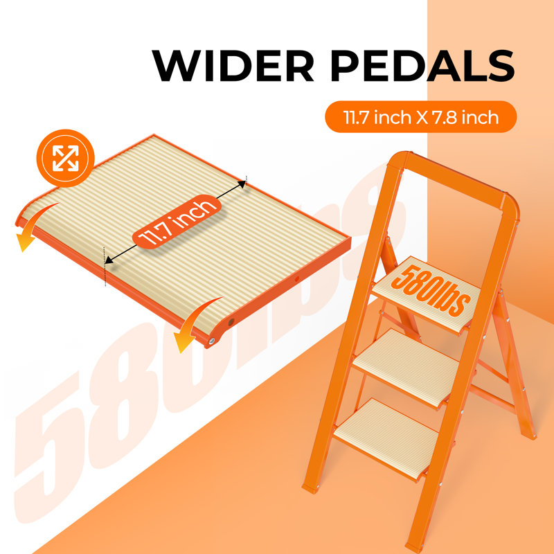 WFX Utility™ 3 - Step Aluminum Step Ladder & Reviews - Wayfair Canada