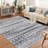 Boho  Farmhouse Area Rug - Washable, Large Soft Neutral Indoor Rug for Living Room, Bedroom, Dining Table, Home Office, and Multi-Room Decor-1453145501-1453145504
