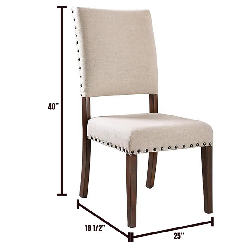 Chaise rembourrée ivoire Crescentia Cogburn