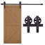 Modern 6FT/1830mm Carbon Steel Sliding Barn Wood Door Hardware Closet Track Set
