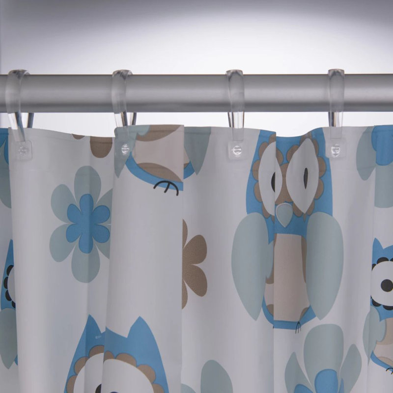 Sealskin Shower Curtain Owl 180cm, Blue