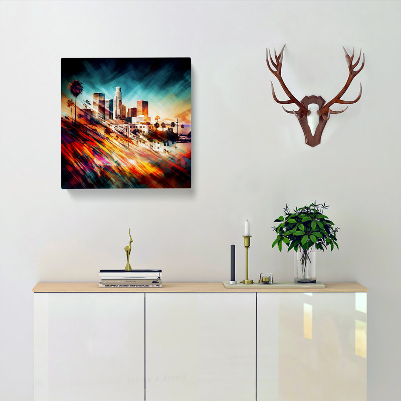 City Of Los Angeles Abstract No.2 - No Frame Print, 50cm H x 50cm W x 3cm D