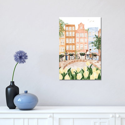 Amsterdam In The Spring by Sabina Fenn - Painting on Canvas
