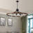 32" Rustic Industrial Chandelier